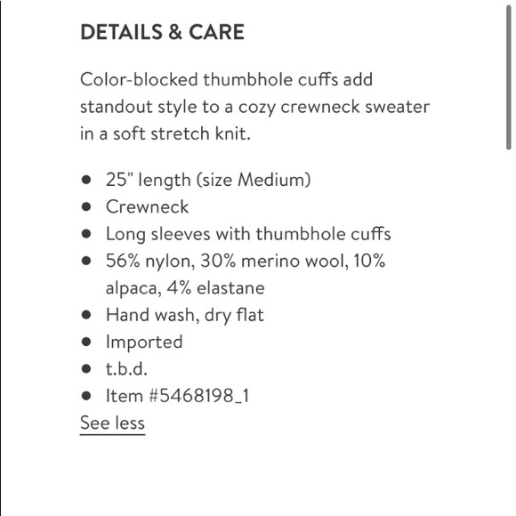 Madewell Merino Wool Alpaca Colorblock Pullover Blend Crewneck Sweater - Picture 9 of 12